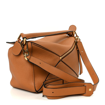 Loewe Calfskin Medium Puzzle Bag Tan 3 of 11
