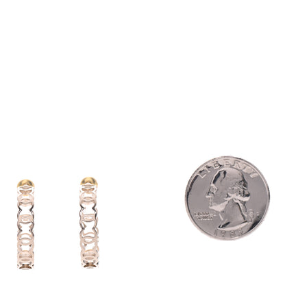 Chanel Metal CC Hoop Earrings Gold 2 of 5