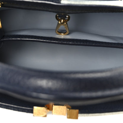 Louis Vuitton Taurillon Denim Capucines BB Navy Blue 5 of 10