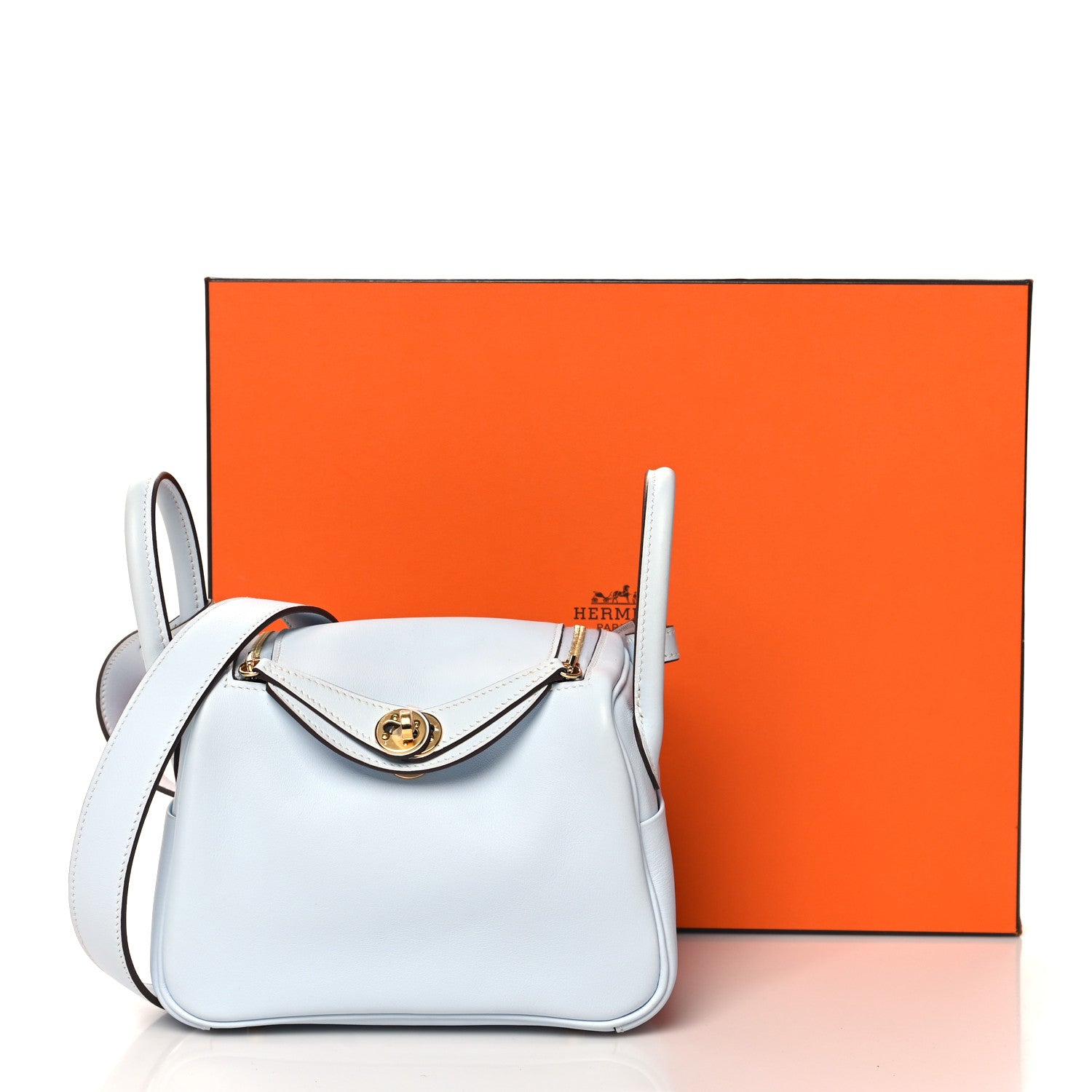 Hermes Swift Mini Lindy 20 Bleu Brume 13 of 13