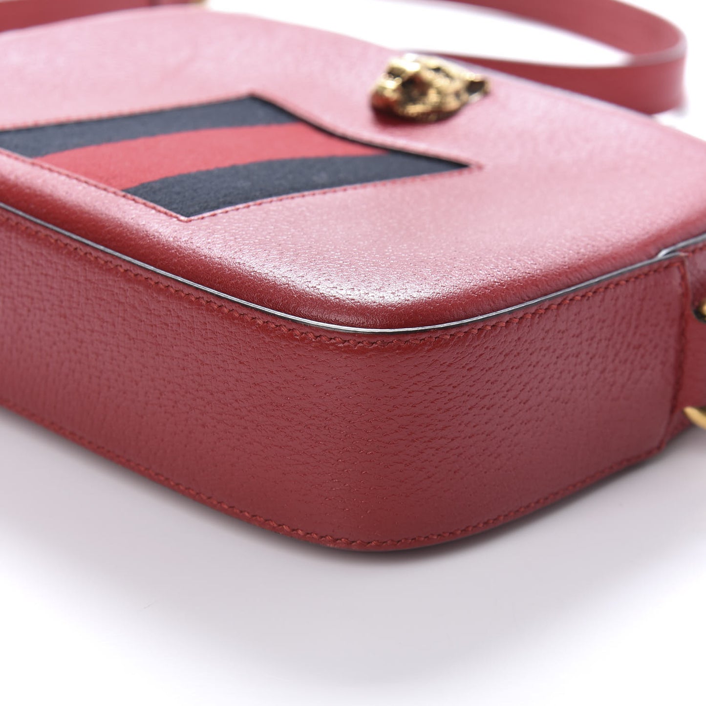 Calfskin Animalier Web Disco Red