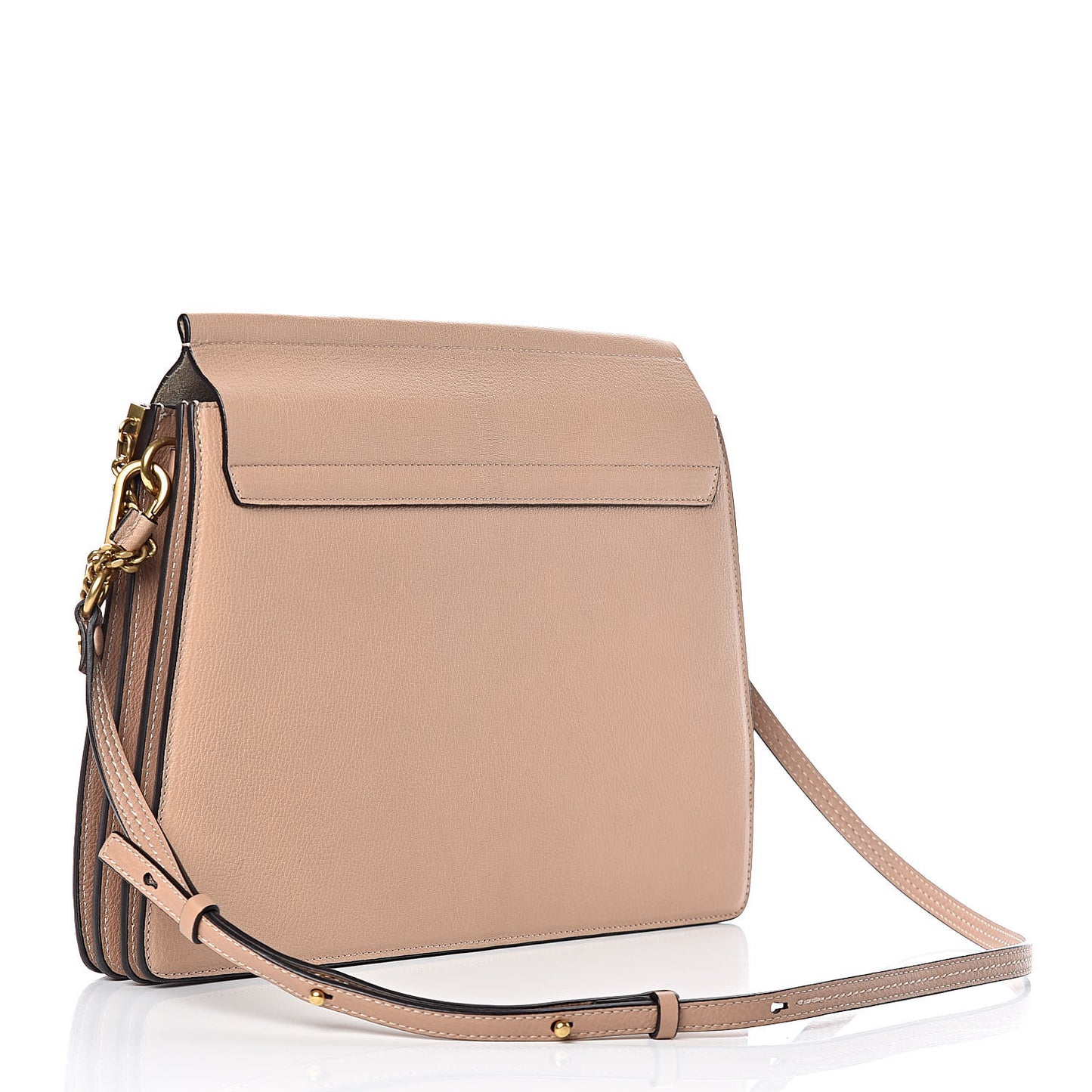 Goatskin Medium Faye Shoulder Bag Biscotti Beige