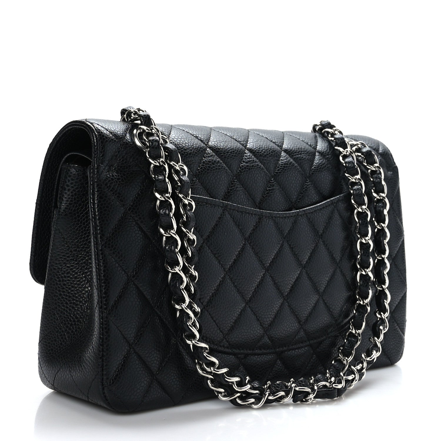 Chanel Caviar Quilted Medium Double Flap Black 3 of 9