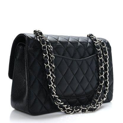 Chanel Caviar Quilted Medium Double Flap Black 3 of 9