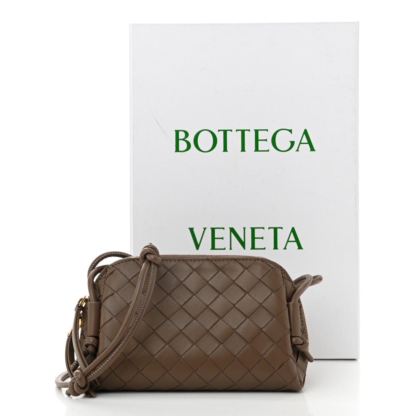 Nappa Intrecciato Concert Pouch Pinecone