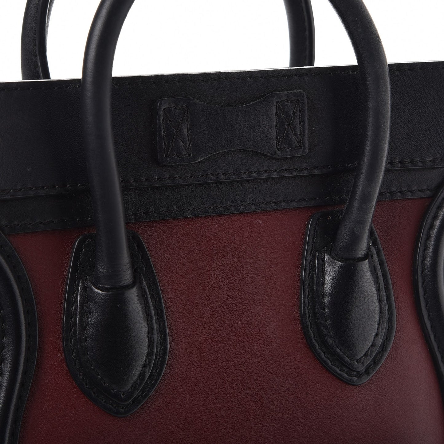 Smooth Calfskin Suede Nano Tri-Color Luggage