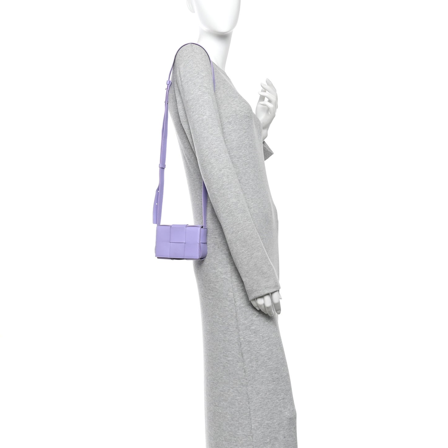 Lambskin Intreccio Candy Cassette Crossbody Bag Wisteria