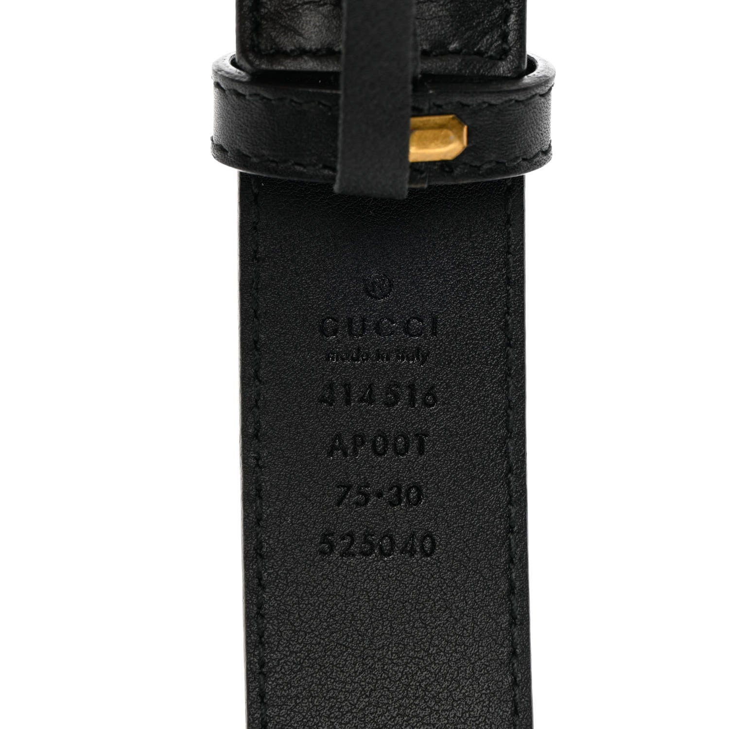 Gucci Calfskin Double G 30mm Belt 75 30 Black 10 of 10