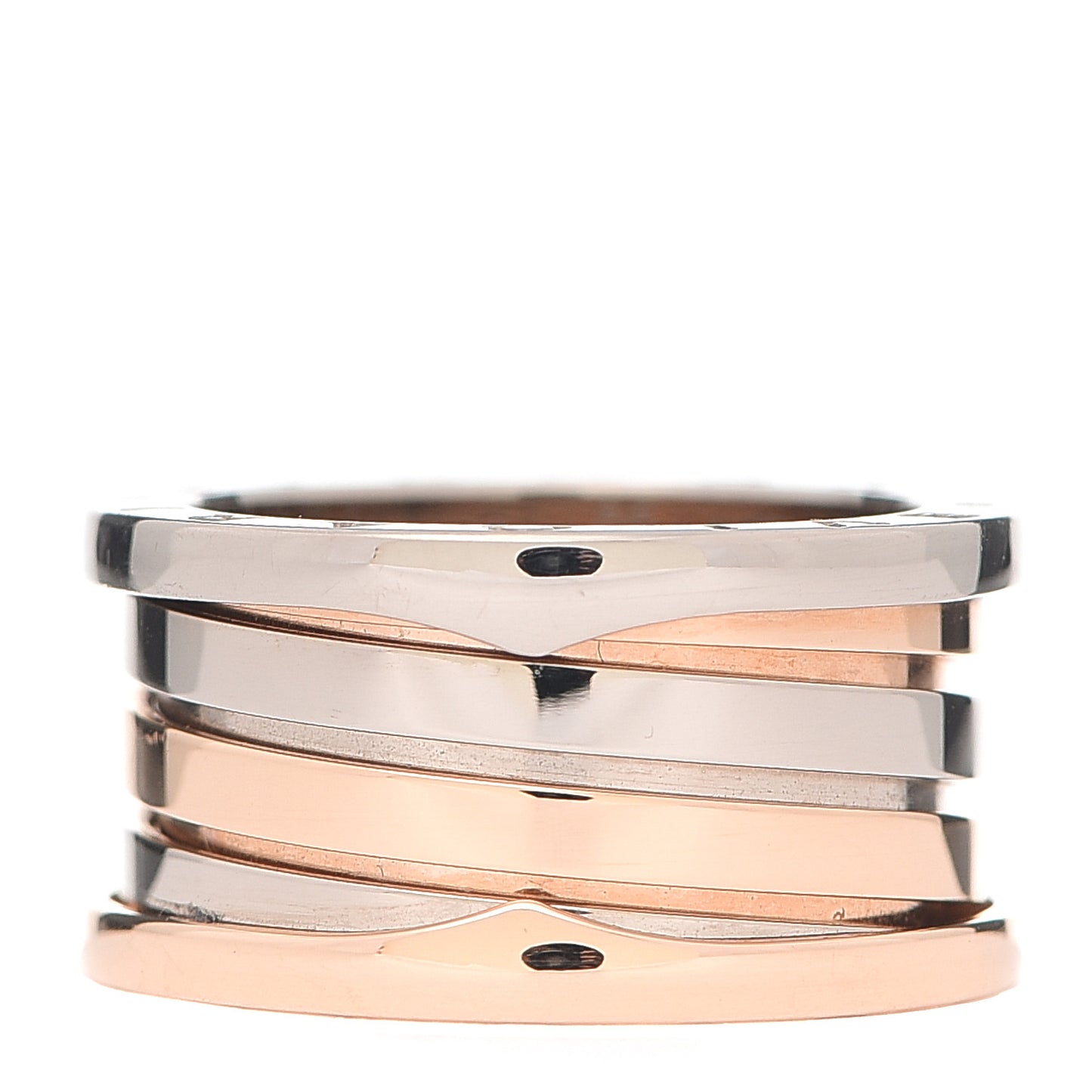 18K Pink White Gold B.Zero1 4 Band Ring 54 7