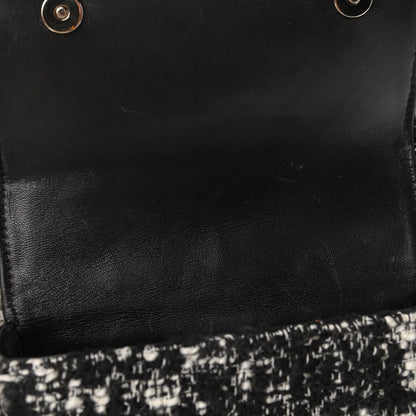 Dolce & Gabbana Tweed Mini Millennials Crossbody Bag Black White 18 of 19