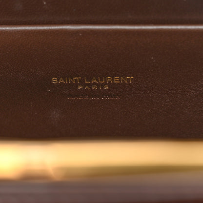 Saint Laurent Patent Calfskin Small Le Anne-Marie Shoulder Bag Strong Espresso 6 of 10