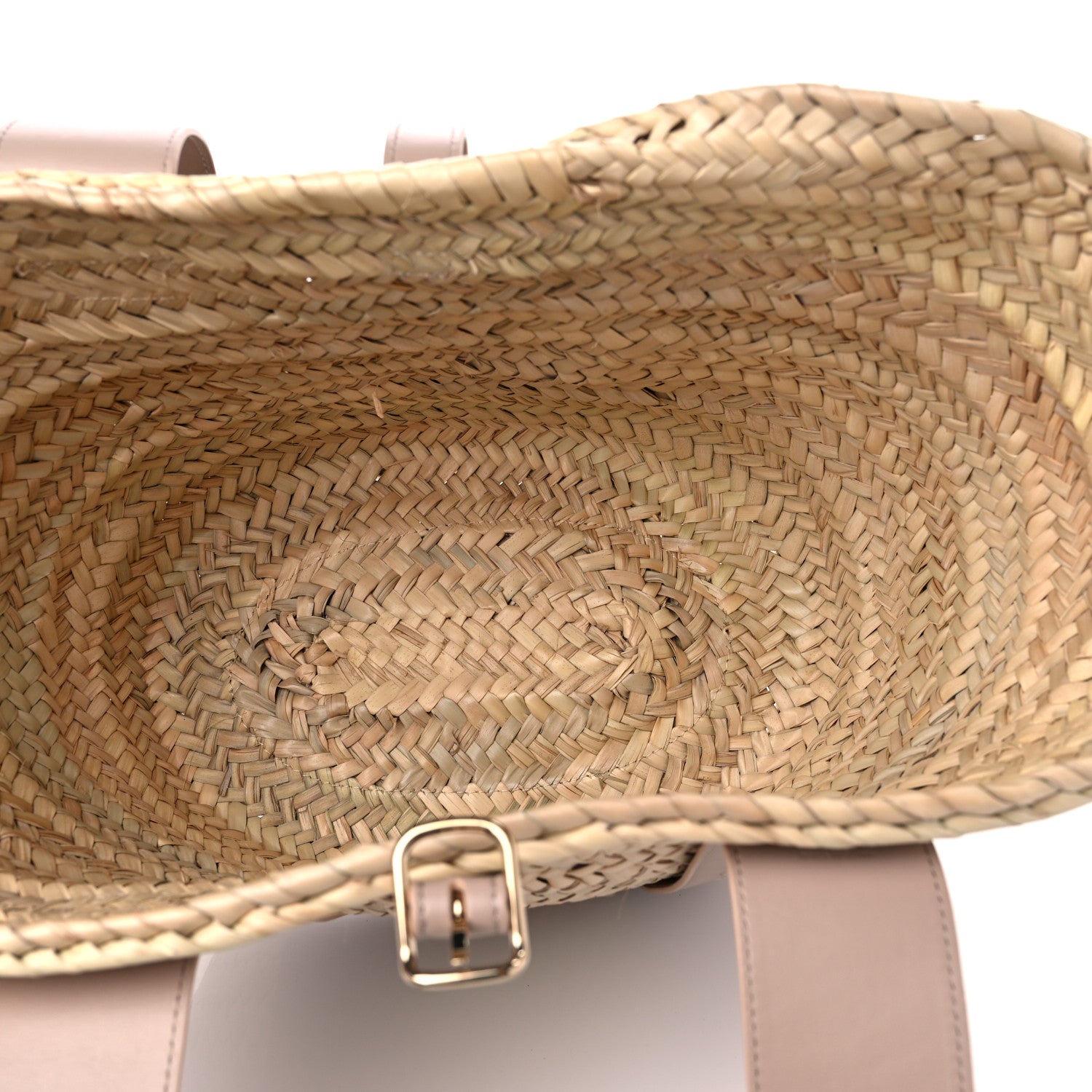 Chloe Raffia Smooth Calfskin Medium Sense Basket 5 of 7