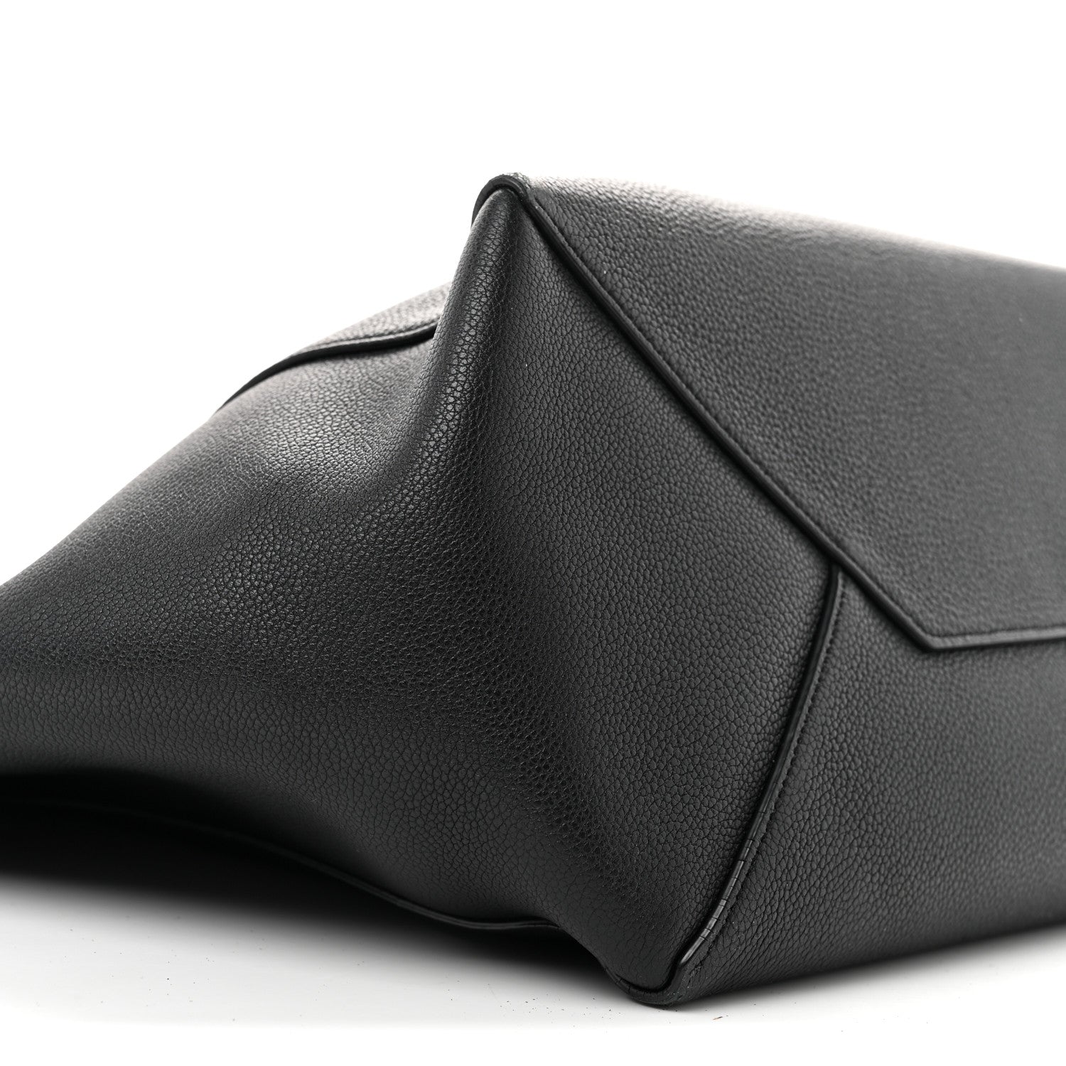 Celine Soft Grained Calfskin Small Belt Cabas Phantom Black 9 of 15