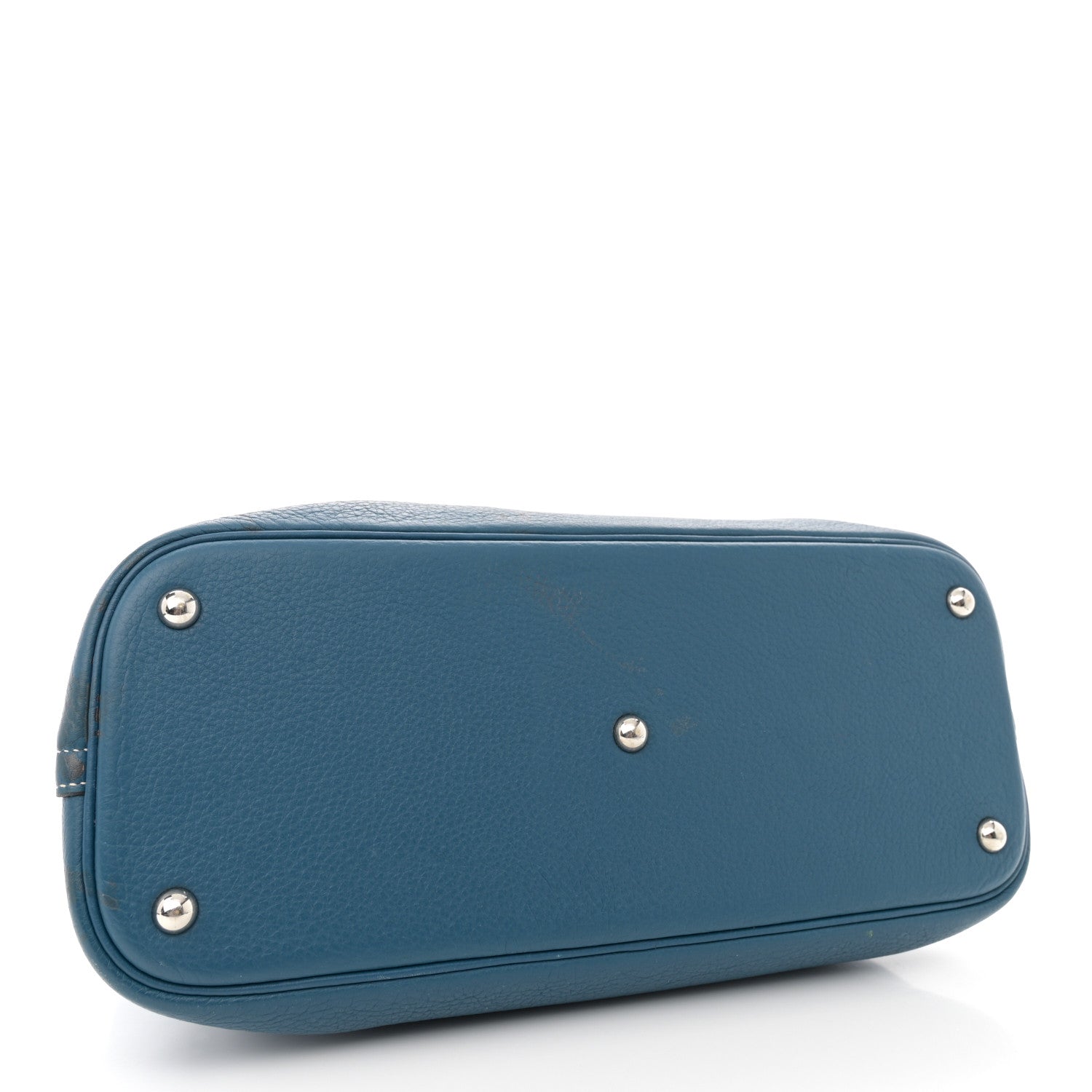 Hermes Taurillon Clemence Bolide 35 Bleu Agate 4 of 23