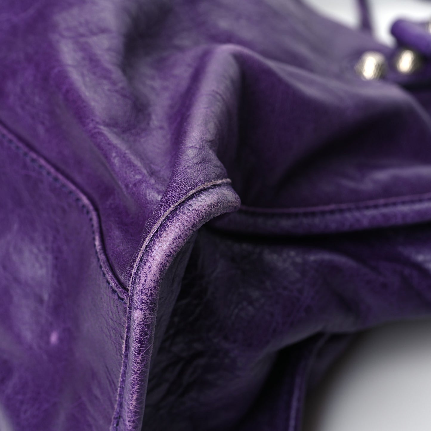 Agneau Giant 12 Silver Hardware City Dark Violet
