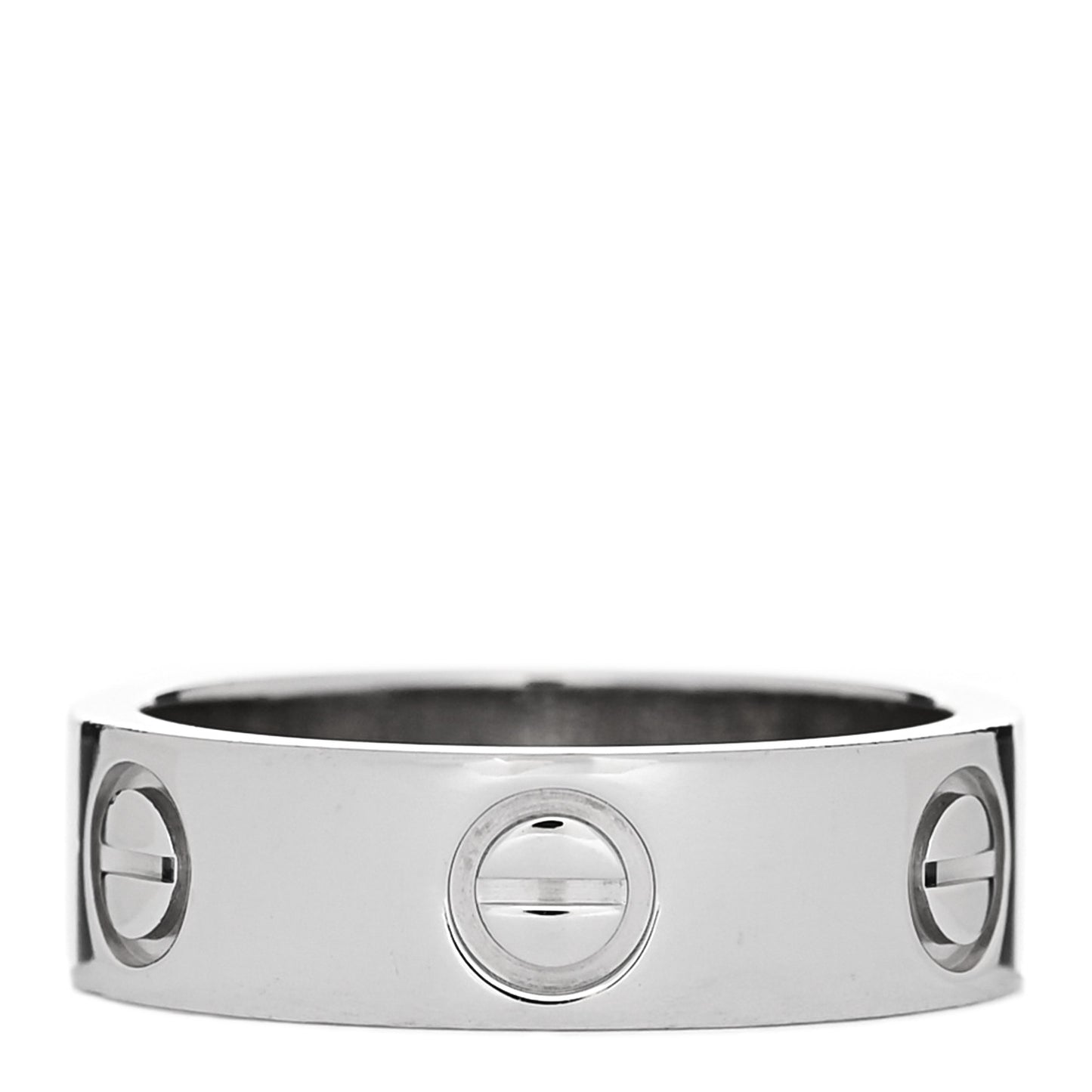 Platinum 5.5mm LOVE Ring 50 5.25