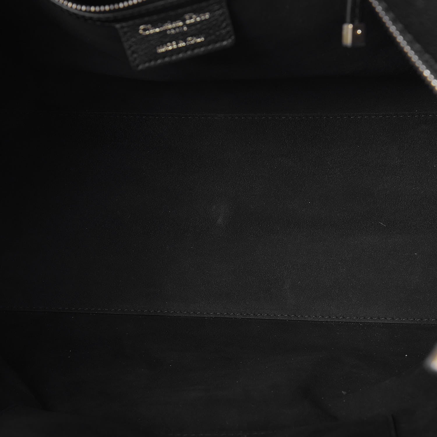 Christian Dior Goatskin DIORANGELES Tote Black 9 of 9