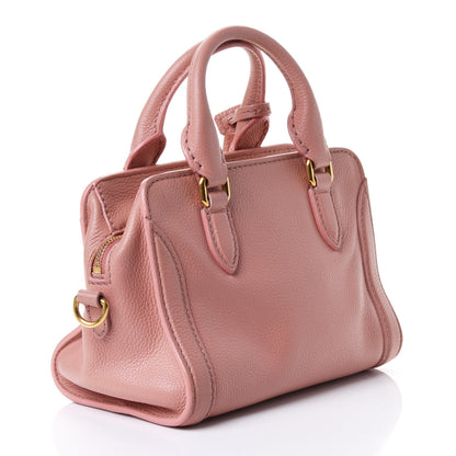 Alexander McQueen Pebbled Calfskin Small Skull Padlock Zip Around Tote Petal 2 of 5