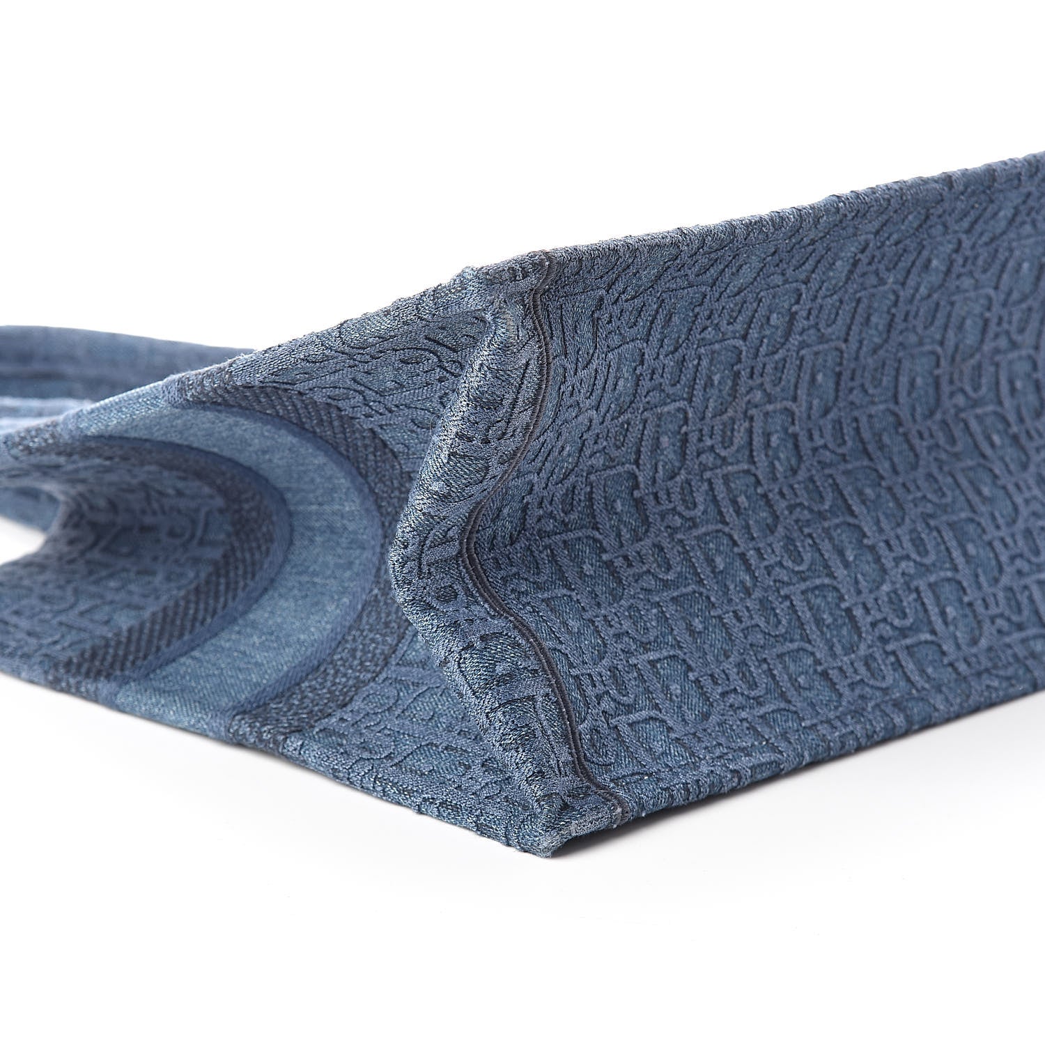 Christian Dior Oblique Denim Medium Book Tote Blue 8 of 9