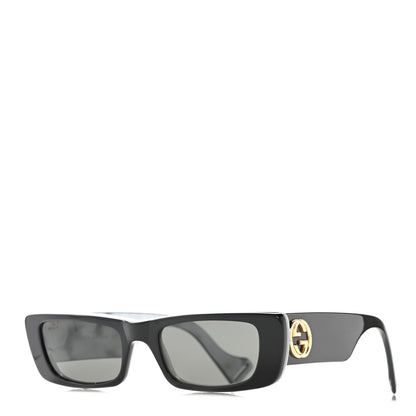 Gucci Acetate Rectangular Sunglasses GG0516S Black 1 of 8