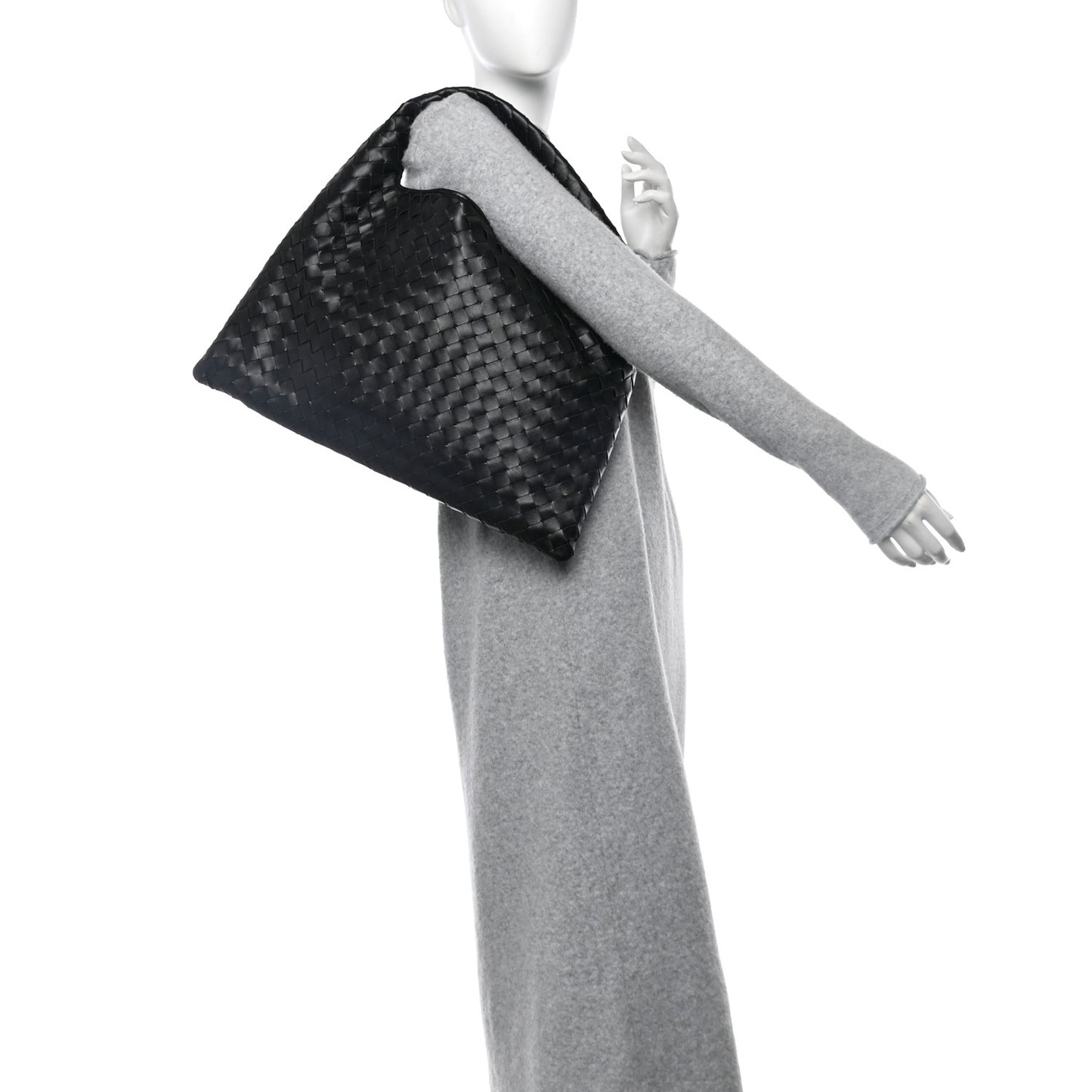 Calfskin Intrecciato Small Black