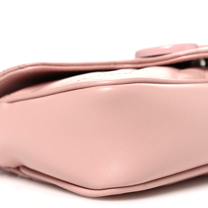 Gucci Calfskin Matelasse Monochrome GG Marmont Chain Belt Bag Perfect Pink 9 of 10
