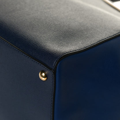 Fendi Vitello Elite Regular 2Jours Tote Blue 11 of 15