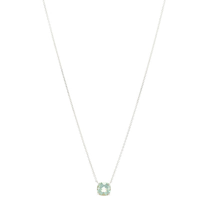 Tiffany Sterling Silver Prasiolite Sparklers Pendant Necklace 1 of 4