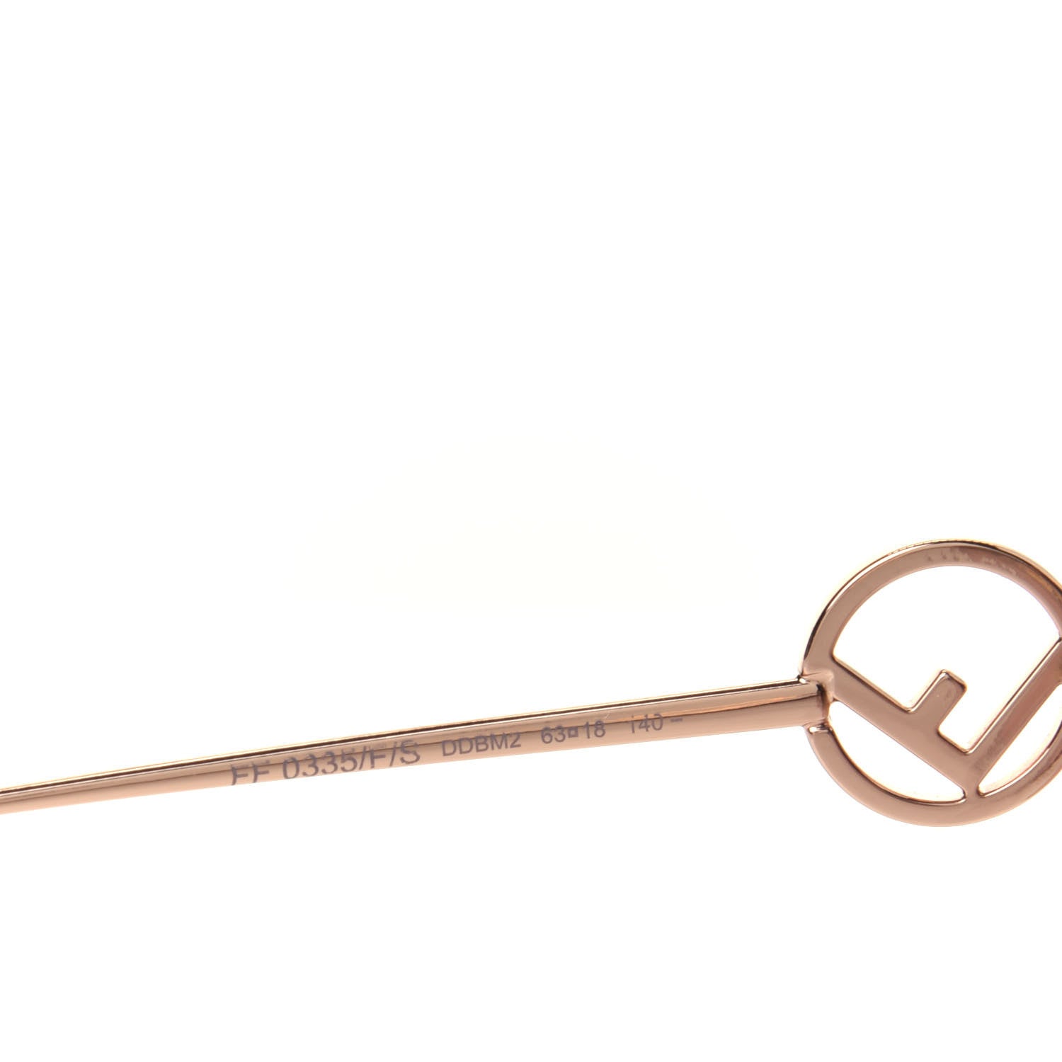 Fendi Metal F is Fendi Sunglasses FF 0335/F/S Gold 5 of 8