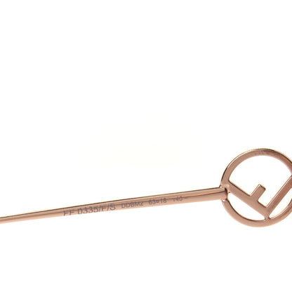Fendi Metal F is Fendi Sunglasses FF 0335/F/S Gold 5 of 8