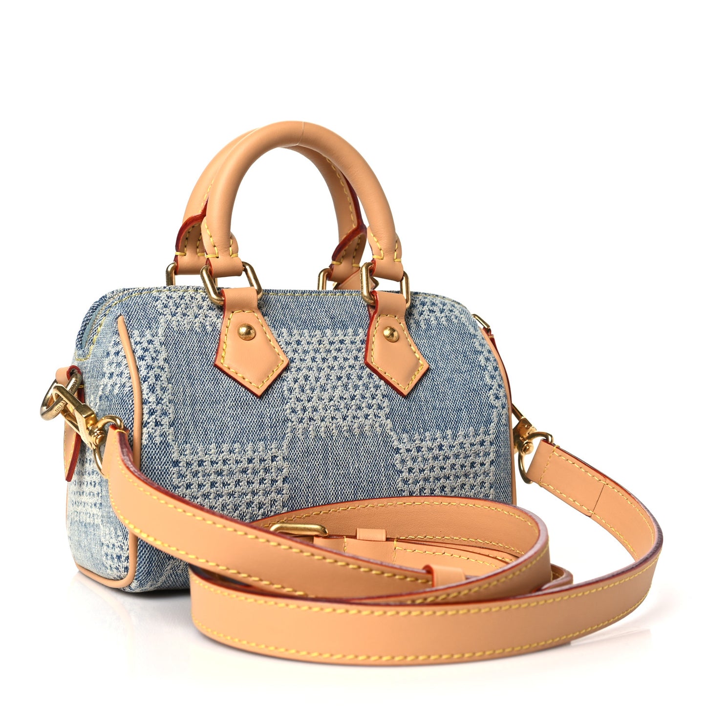 Damier Denim 3D Speedy Bandouliere 18 Bleu