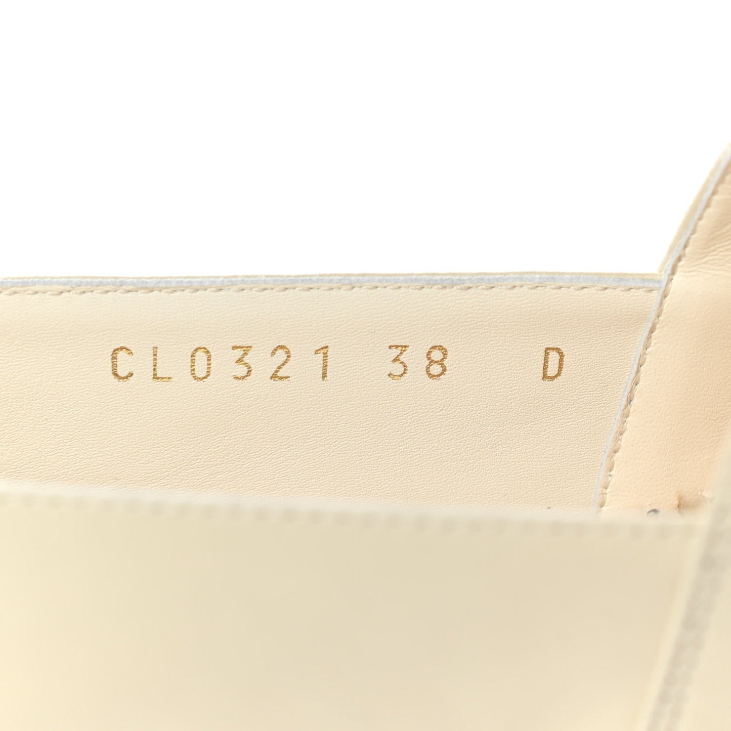 Lambskin Granville Espadrille 38 Off White