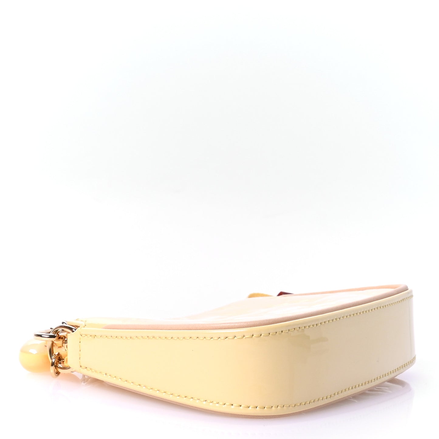Metallic Vernis Valentine Mini Pochette Accessories Banana Fizz