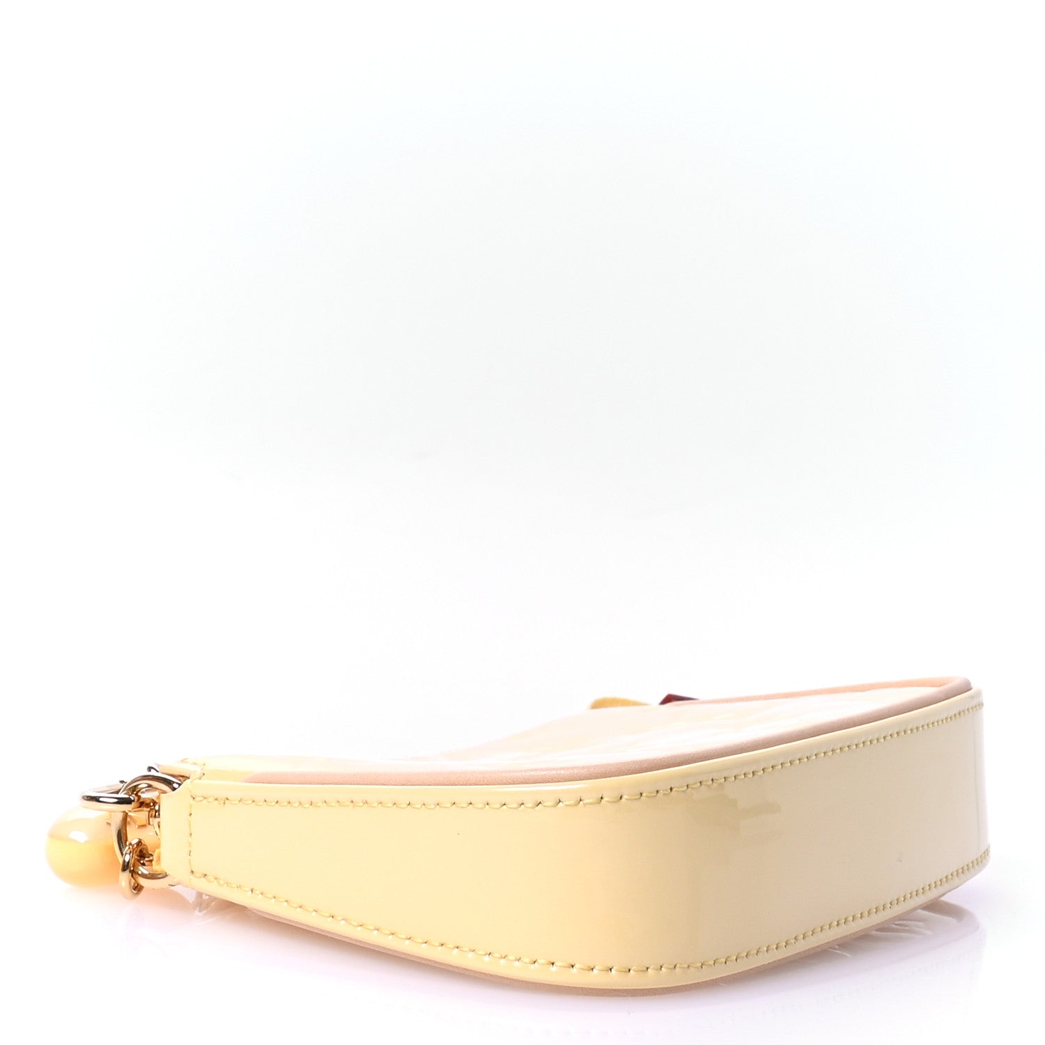 Louis Vuitton Metallic Vernis Valentine Mini Pochette Accessories Banana Fizz 4 of 10