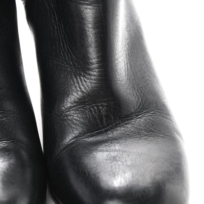 Chanel Calfskin CC Turnlock Ankle Boots 40 Black 9 of 12