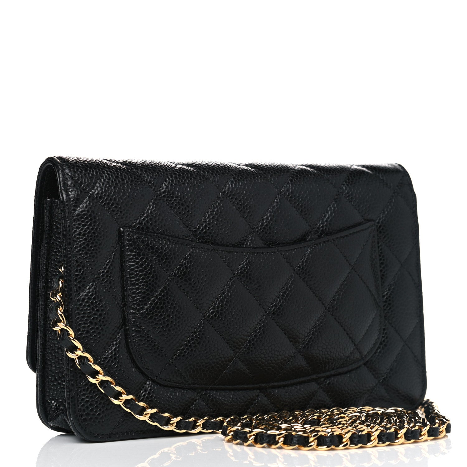 Chanel Caviar Quilted Wallet On Chain WOC Black 2 of 4