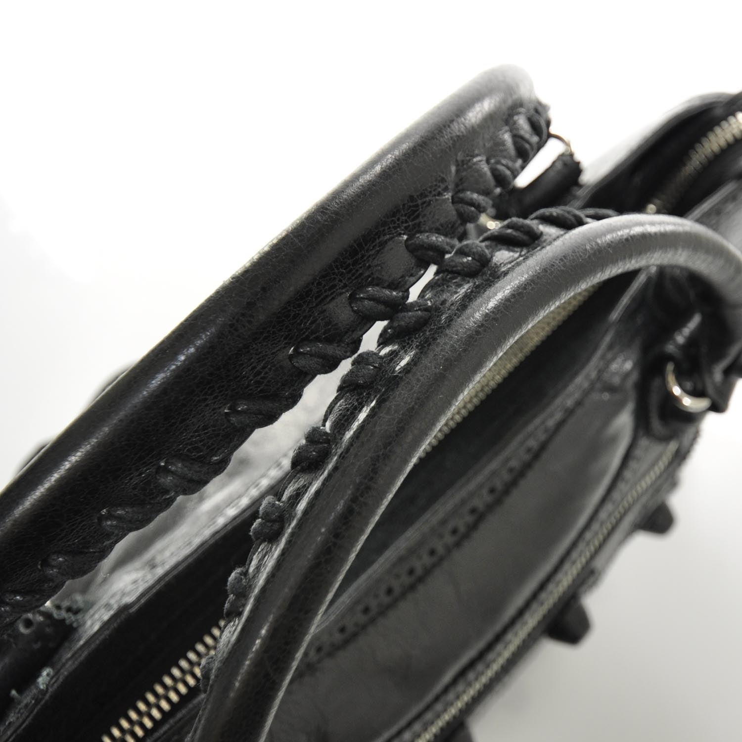 Balenciaga Agneau Giant Brogues Hardware City Black 5 of 10