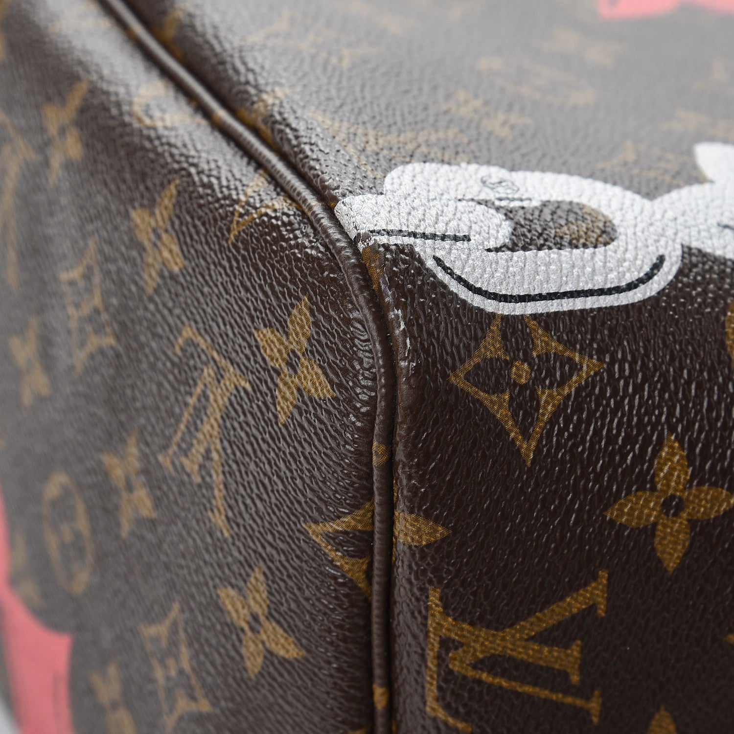 Louis Vuitton Monogram Bay Neverfull MM Rose Ballerine Poppy 10 of 11