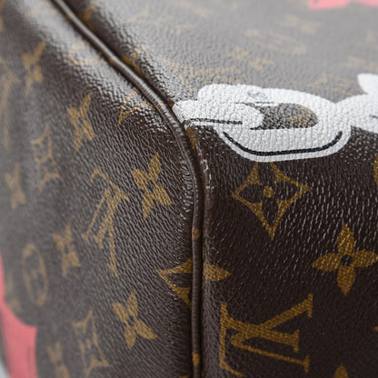 Louis Vuitton Monogram Bay Neverfull MM Rose Ballerine Poppy 10 of 11