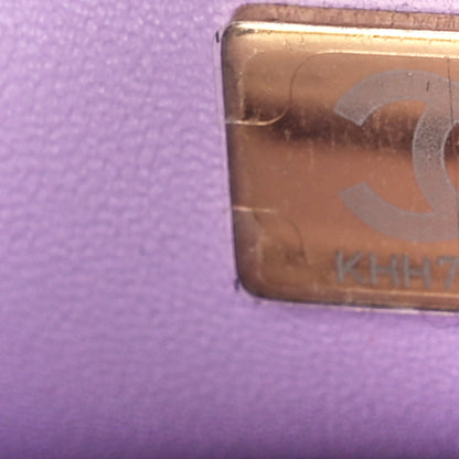 Chanel Caviar Quilted Mini Rectangular Sweetheart Flap Lilac 8 of 12