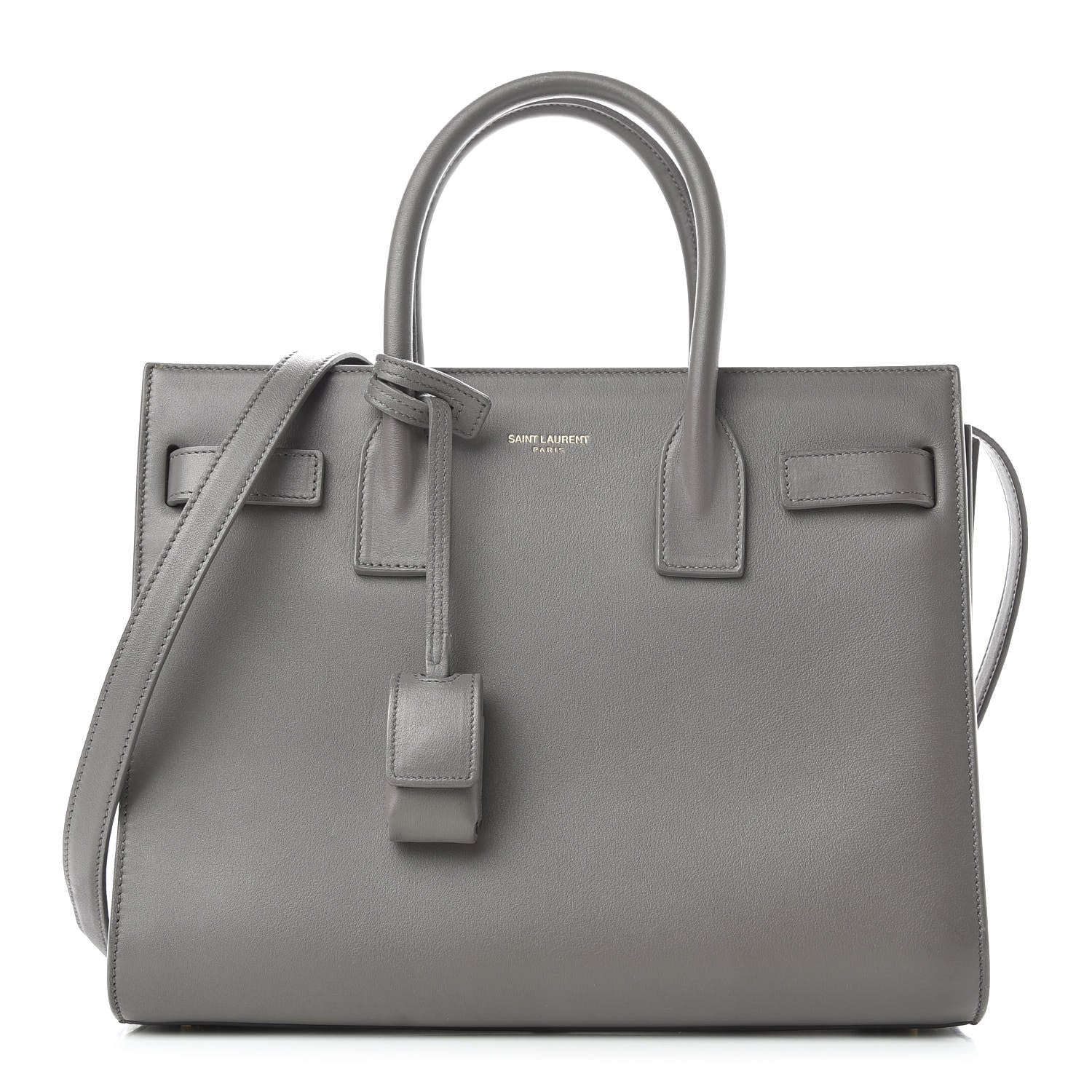 Saint Laurent Calfskin Baby Sac de Jour Fog 1 of 10