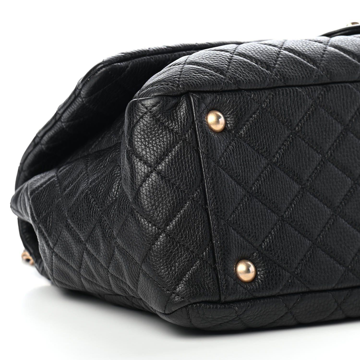 Chanel Calfskin Quilted XXL Travel Flap Bag Black 5 of 9