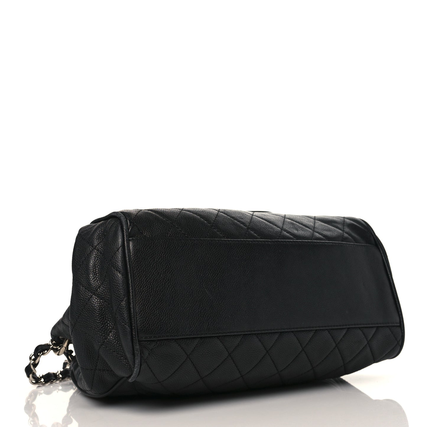 Caviar Quilted Timeless Accordion Flap Black