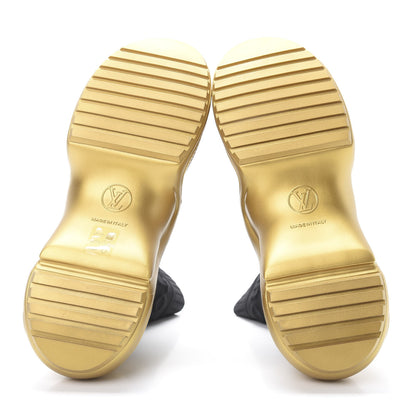 Louis Vuitton Stretch Textile Monogram LV Archlight Sneaker Boots 39 Black Gold 5 of 7