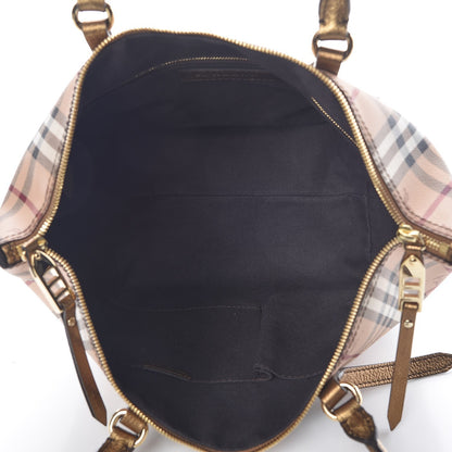 Burberry Haymarket Check Small Salisbury Tote Gold 6 of 16