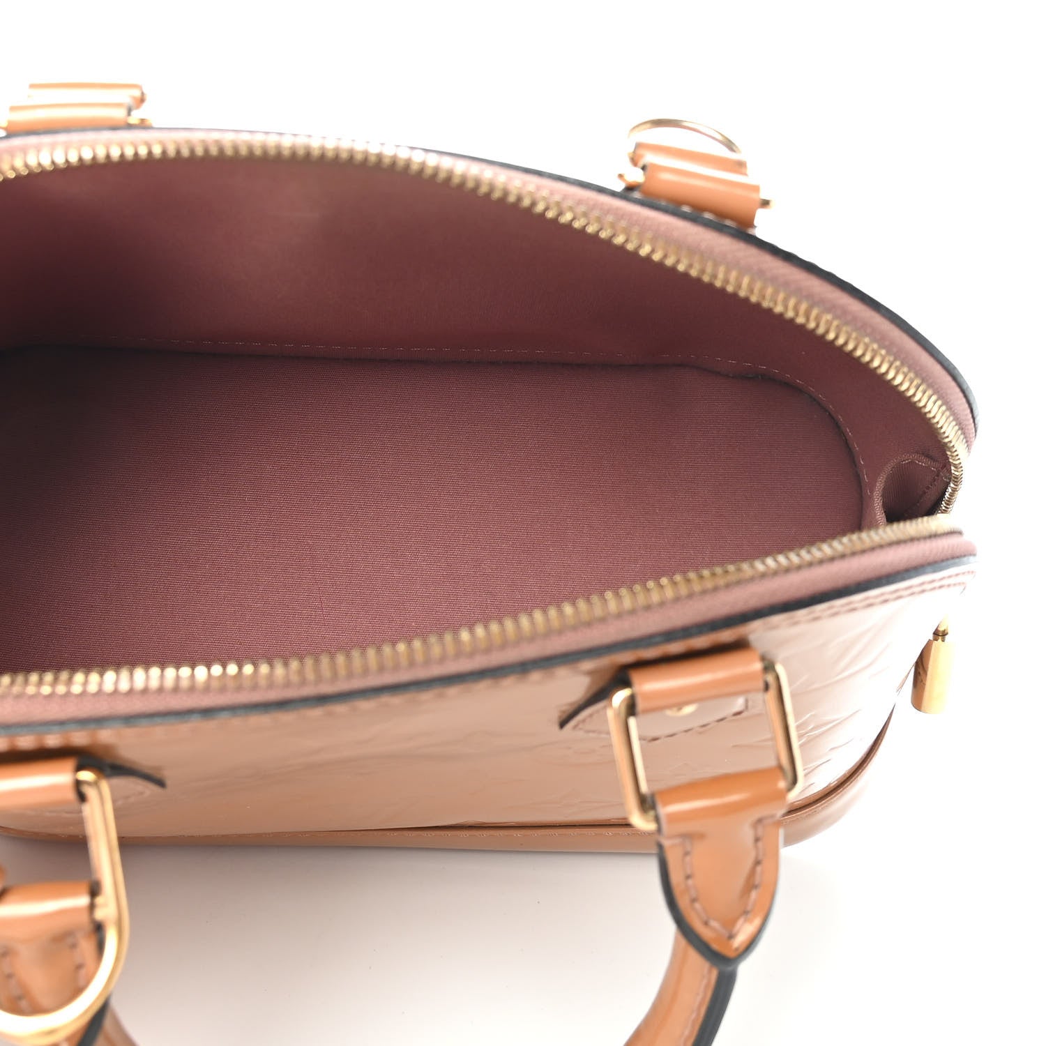 Louis Vuitton Vernis Alma BB Rose Velours 5 of 6