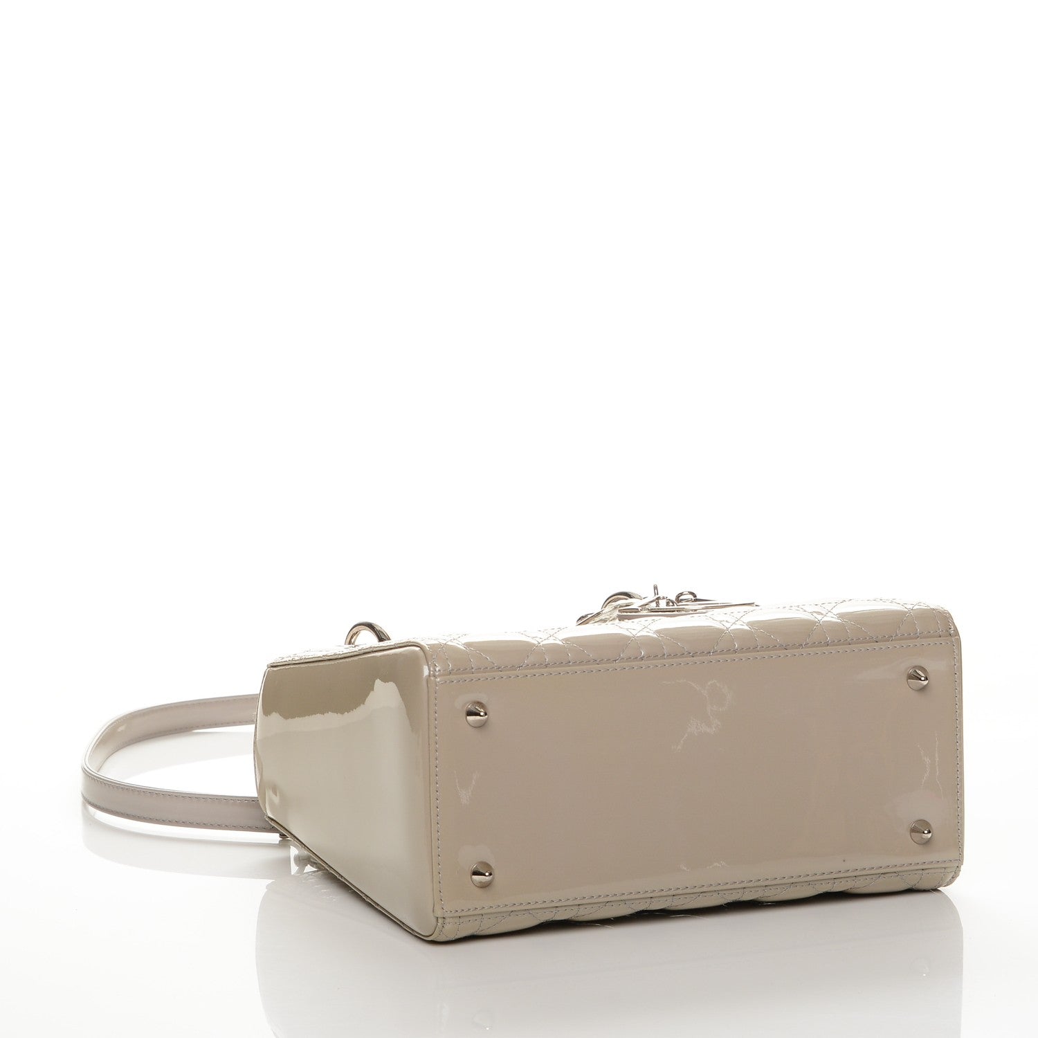 Christian Dior Patent Cannage Medium Lady Dior Grey 4 of 6