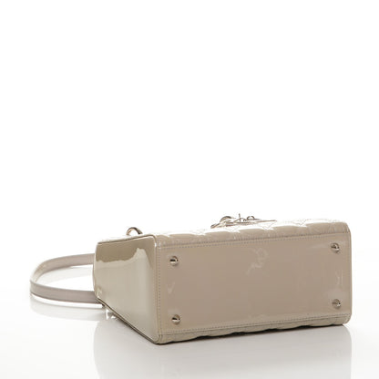 Christian Dior Patent Cannage Medium Lady Dior Grey 4 of 6