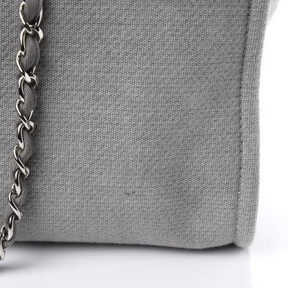Chanel Canvas Large Deauville Tote Grey 10 of 10