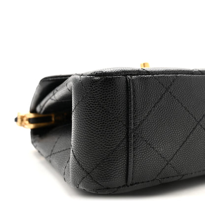 Chanel Caviar Quilted 31 Rue Cambon Mini Top Handle Flap Black 9 of 10